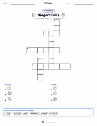 Niagara Falls printable worksheet preview