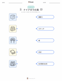 ナイアガラの滝 の子供向け印刷可能ワークシート