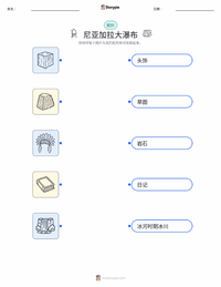尼亚加拉大瀑布 可打印工作表预览