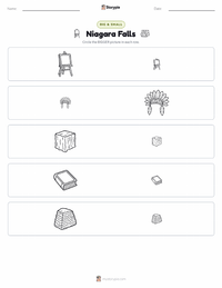 Niagara Falls printable worksheet preview