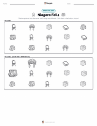 Niagara Falls printable worksheet preview