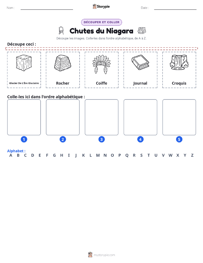 Découper & Coller l'Alphabet