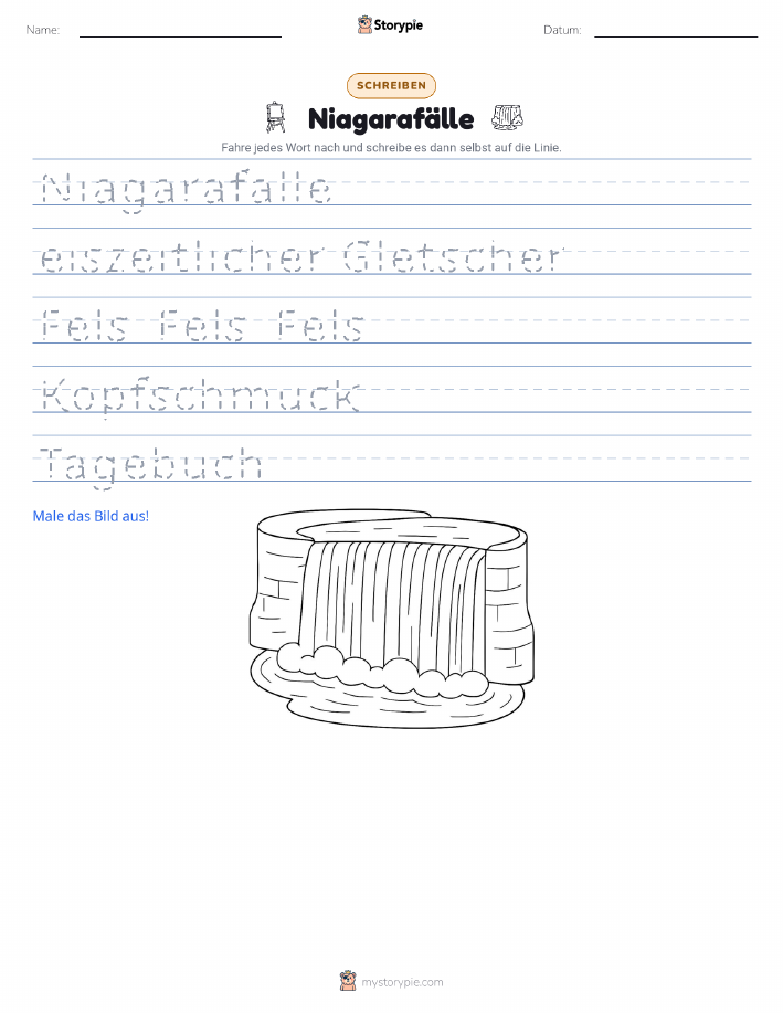 Schreibübung