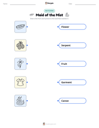 Maid of the Mist printable worksheet preview