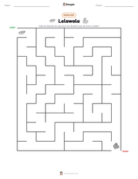 Lelawala afdrukbare werkblad voorbeeld