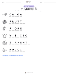 Anteprima della scheda stampabile di Lelawala