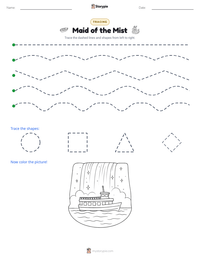 Maid of the Mist printable worksheet preview