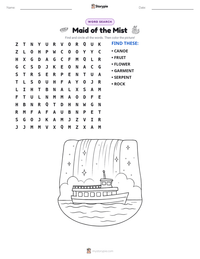 Maid of the Mist printable worksheet preview