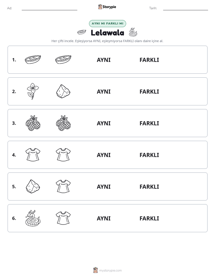 Aynı mı Farklı mı