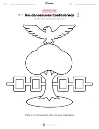 Haudenosaunee Confederacy coloring page for kids
