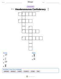 Haudenosaunee Confederacy printable worksheet preview