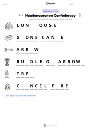 Haudenosaunee Confederacy printable worksheet preview