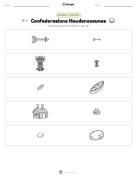 Anteprima della scheda stampabile di Confederazione Haudenosaunee