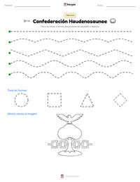 Vista previa de la hoja de trabajo imprimible de Confederación Haudenosaunee