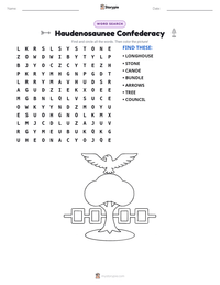 Haudenosaunee Confederacy printable worksheet preview