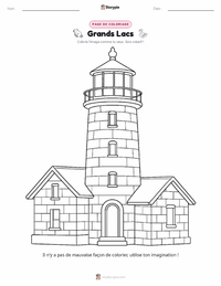 Page de coloriage Grands Lacs pour les enfants
