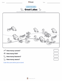 Great Lakes printable worksheet preview