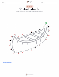Great Lakes printable worksheet preview