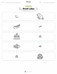 Great Lakes printable worksheet preview