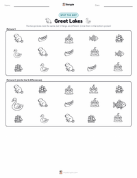 Great Lakes printable worksheet preview
