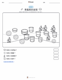 青霉素的发现 可打印工作表预览