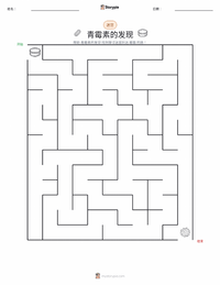 青霉素的发现 可打印工作表预览