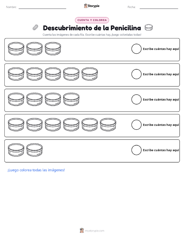 Contar y Colorear