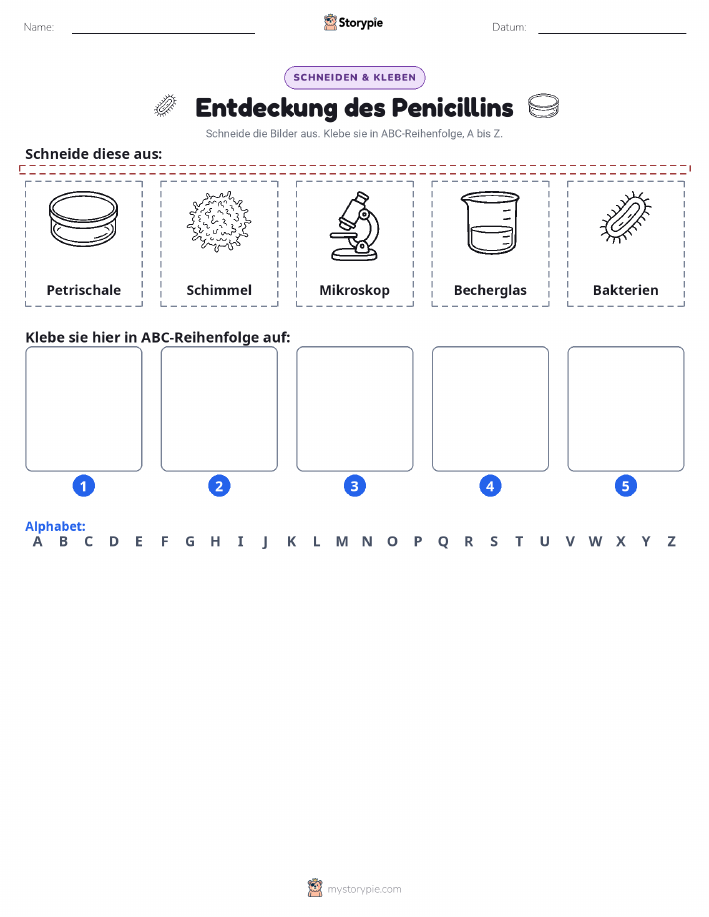 Schneiden & Einfügen Alphabet