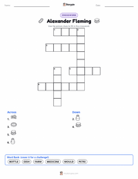 Alexander Fleming printable worksheet preview