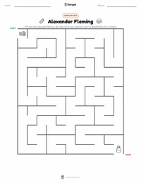 Alexander Fleming druckbare Arbeitsblatt Vorschau