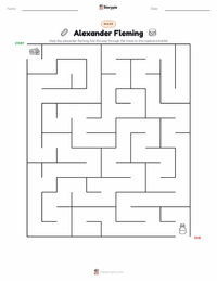 Alexander Fleming printable worksheet preview