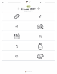 亚历山大·弗莱明 可打印工作表预览