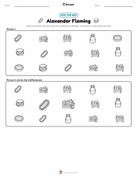 Alexander Fleming printable worksheet preview