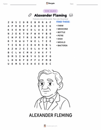 Alexander Fleming printable worksheet preview