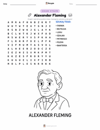 Podgląd drukowalnego arkusza ćwiczeń Alexander Fleming
