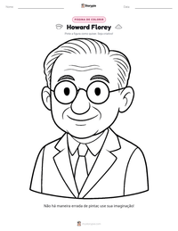 Prévia da folha de atividades imprimível Howard Florey
