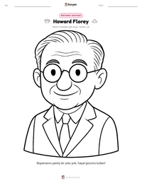 Howard Florey yazdırılabilir çalışma sayfası önizlemesi
