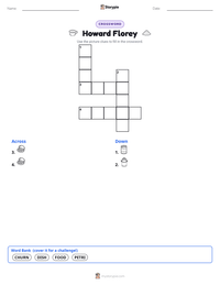 Howard Florey printable worksheet preview