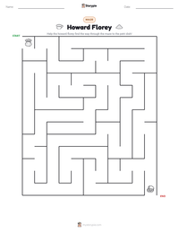 Howard Florey printable worksheet preview