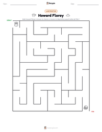 Aperçu de la feuille de travail imprimable Howard Florey