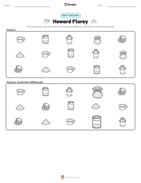 Howard Florey printable worksheet preview
