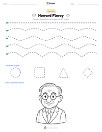 Howard Florey printable worksheet preview