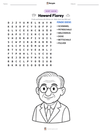Howard Florey druckbare Arbeitsblatt Vorschau