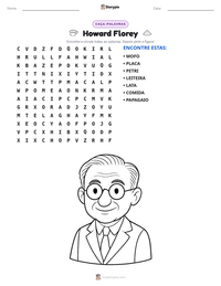Prévia da folha de atividades imprimível Howard Florey