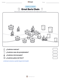 Vista previa de la hoja de trabajo imprimible de Ernst Boris Chain