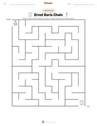 Aperçu de la feuille de travail imprimable Ernst Boris Chain