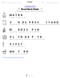 Vista previa de la hoja de trabajo imprimible de Ernst Boris Chain