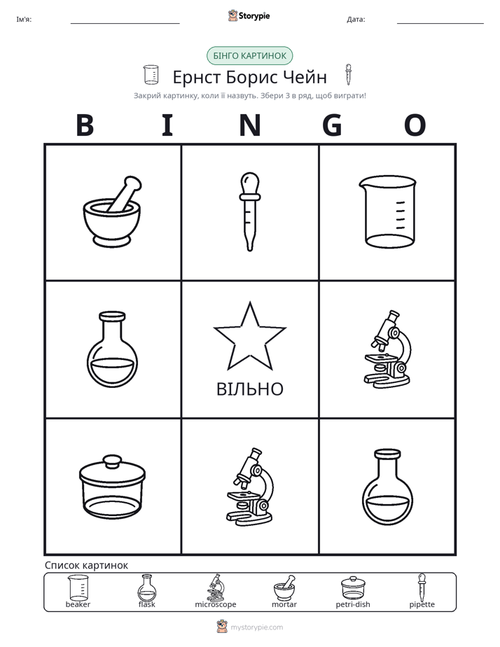 Бінго з Малюнками