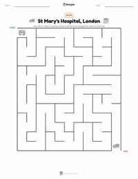 St Mary's Hospital, London printable worksheet preview