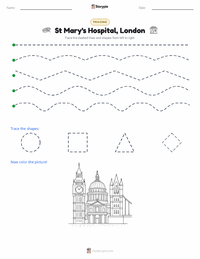 St Mary's Hospital, London printable worksheet preview